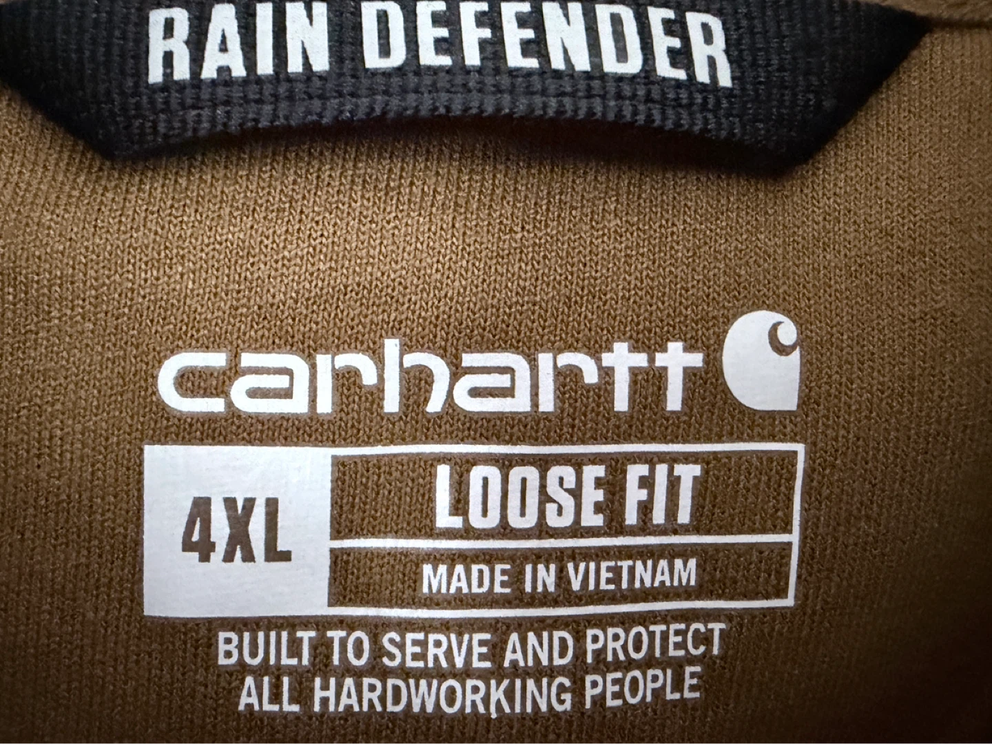 BNWT Carhartt Rain Defender Loose Fit Hoodie Sweater Size 4XL - photo 4