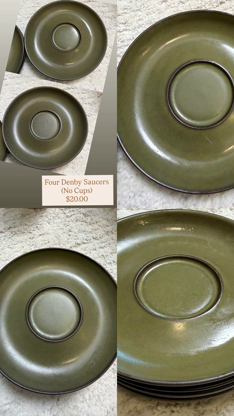 ✨Four Denby Saucers