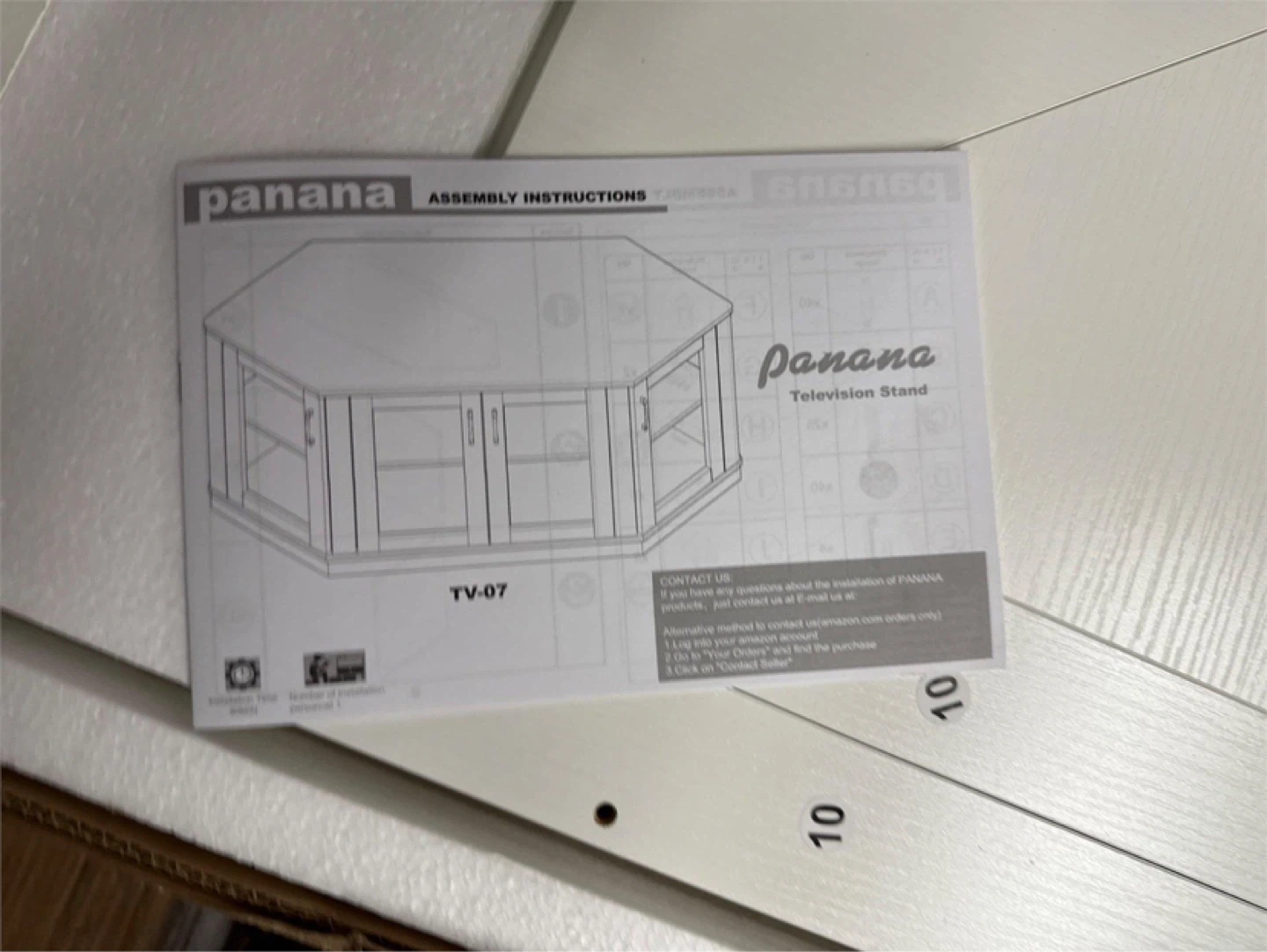 Panana Corner TV Stand Console with 4 Doors - photo 4