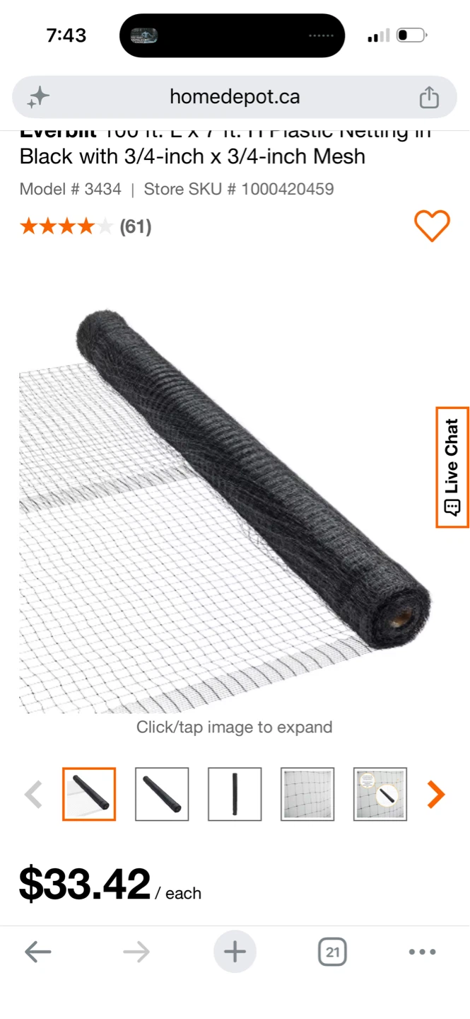 Black Mesh Fencing Roll - photo 2