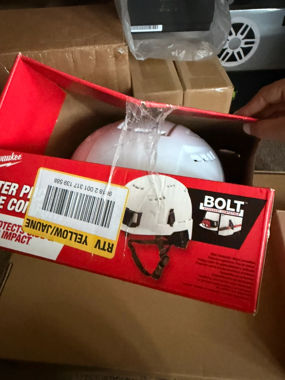 Milwaukee BOLT Front Vented White Type 2 Class C Safety Helmet - photo 5