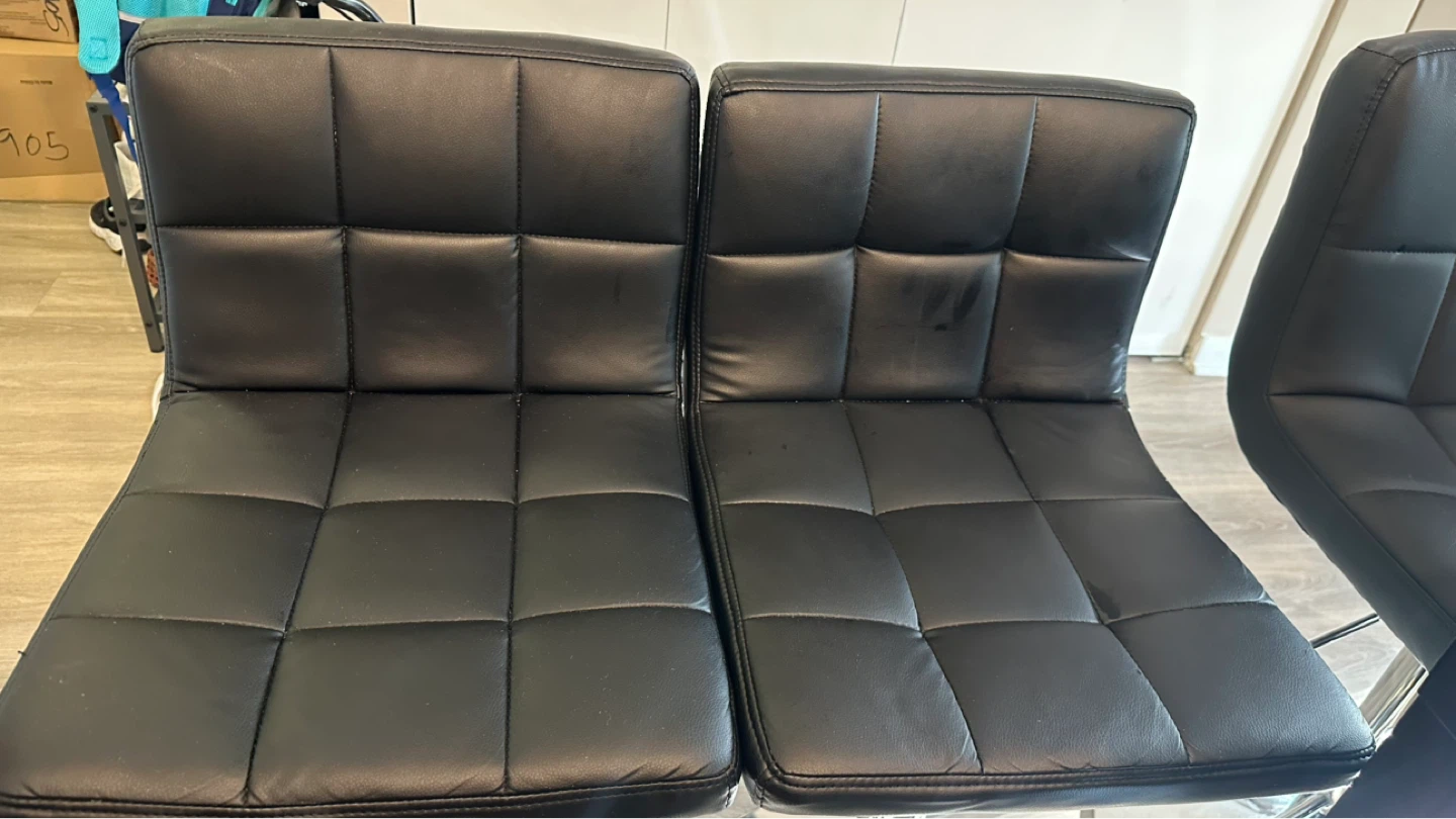 Set of 4 Black Chairs – Like New - photo 4
