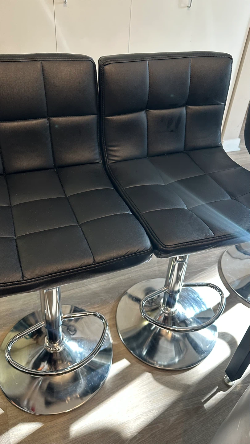Set of 4 Black Chairs – Like New - photo 3
