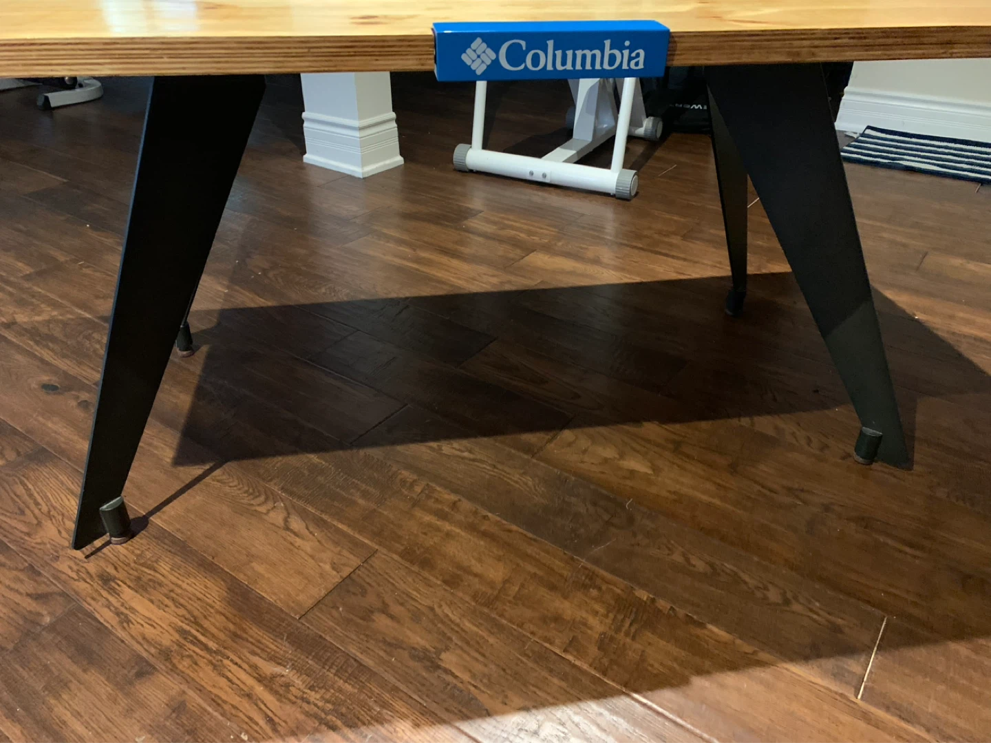 Wood Table with Metal Legs - photo 4