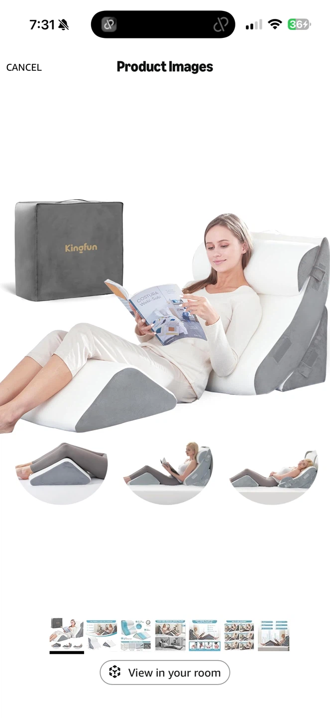 Kingfun Wedge Pillow Set