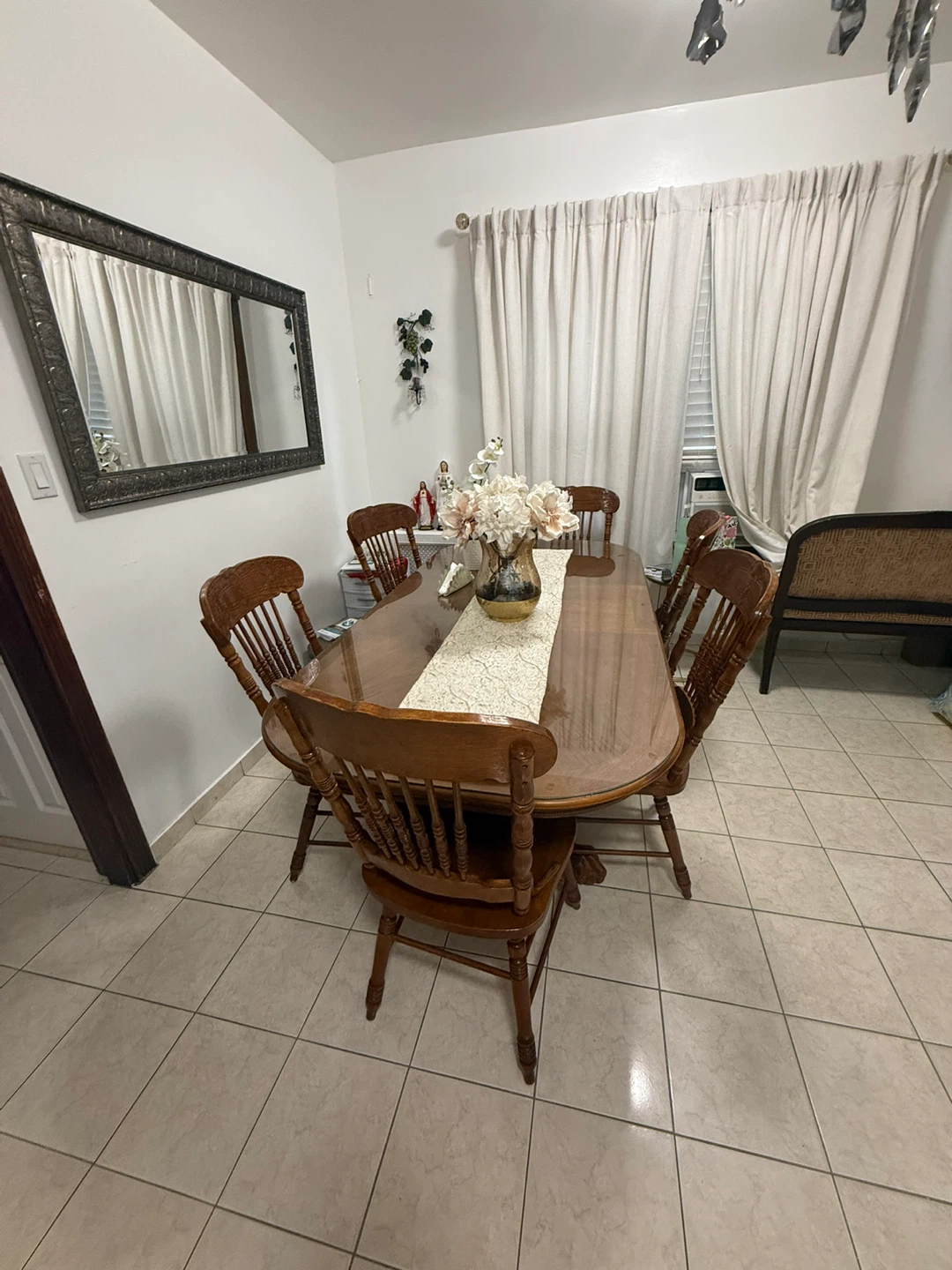 Wooden Dining Table and Chairs Set