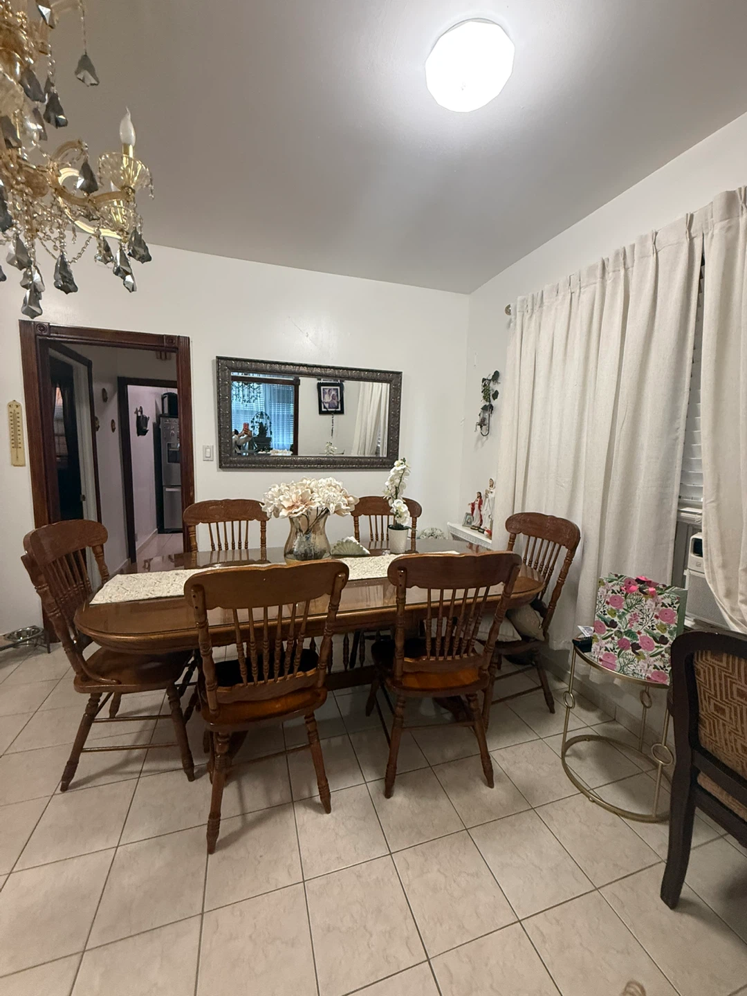 Wooden Dining Table and Chairs Set - photo 2