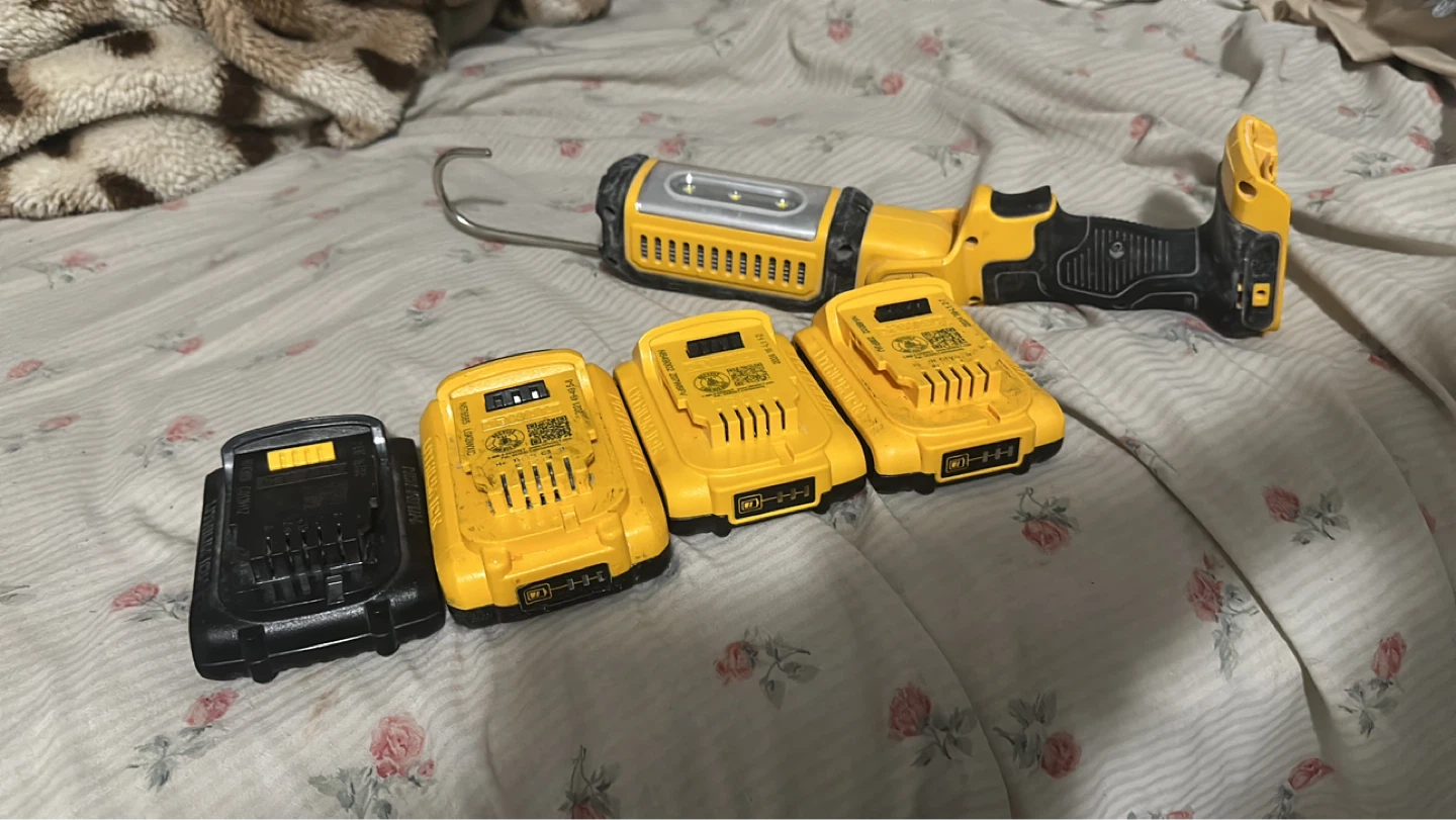DEWALT 20V MAX Lithium Ion Battery Lot & Work Light - photo 4