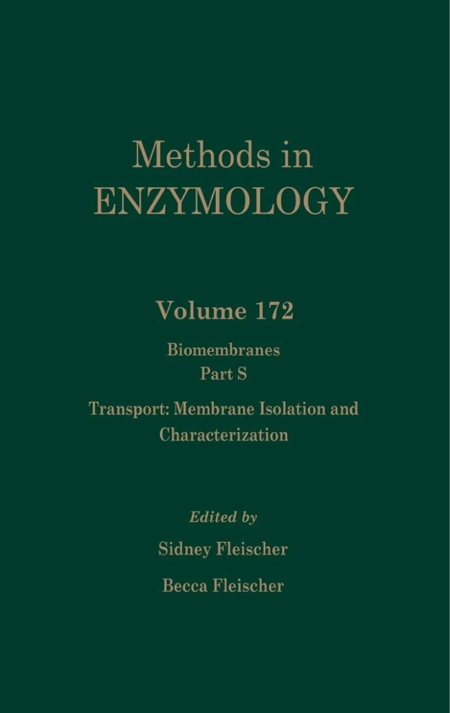 Methods in Enzymology Volume 172 Book