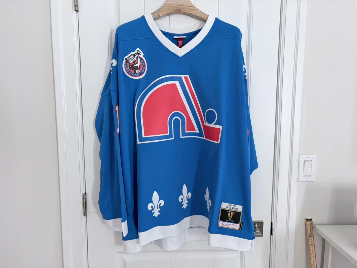 BNWT Authentic Nordiques Owen Nolan Mitchell & Ness Jersey 3XL - photo 4