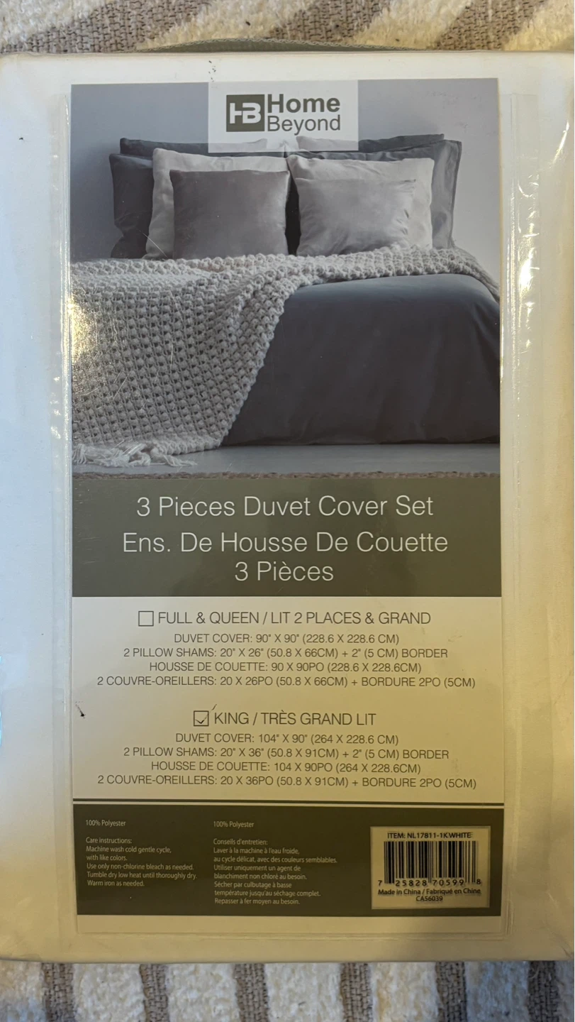 KING duvet cover set