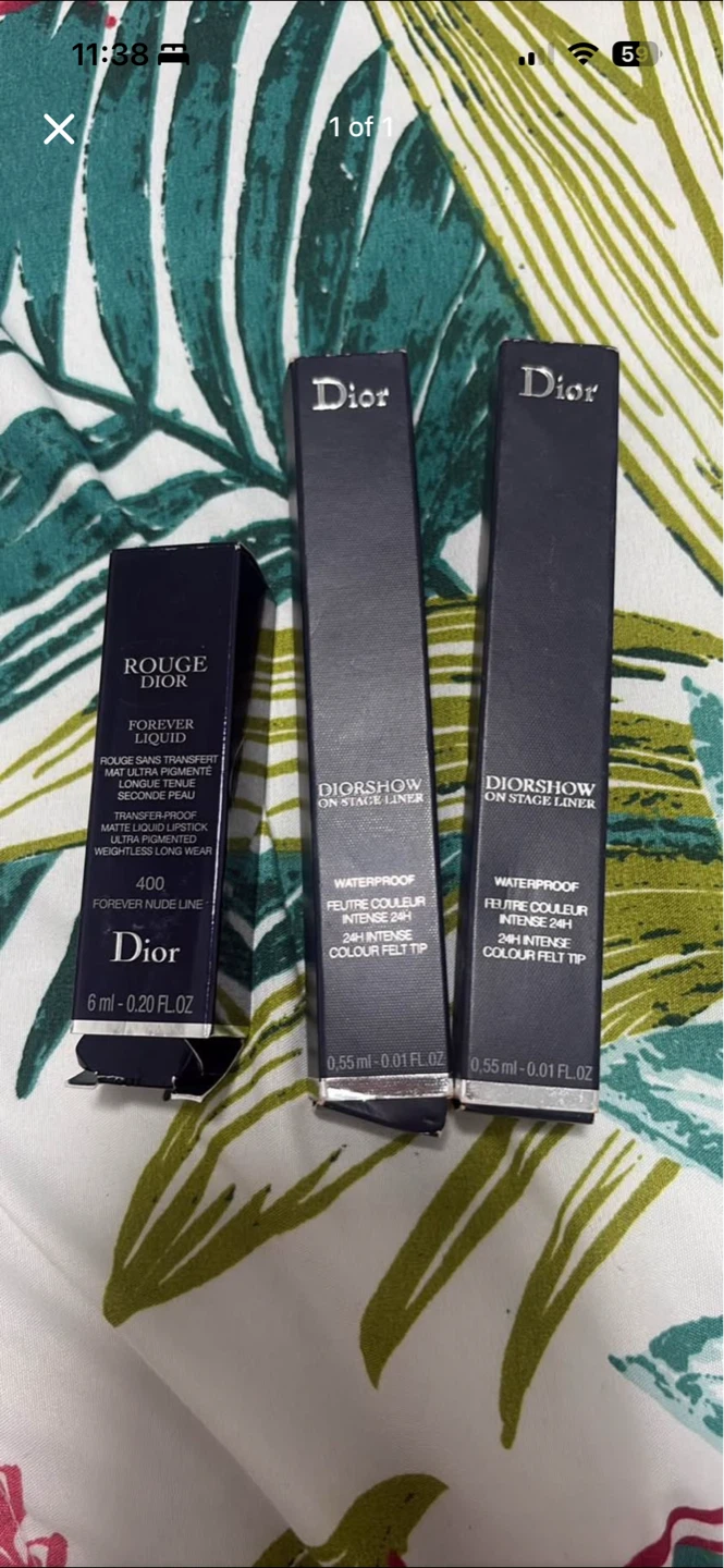Dior Rouge Dior Forever Liquid Lipstick & Diorshow Eyeliner Set