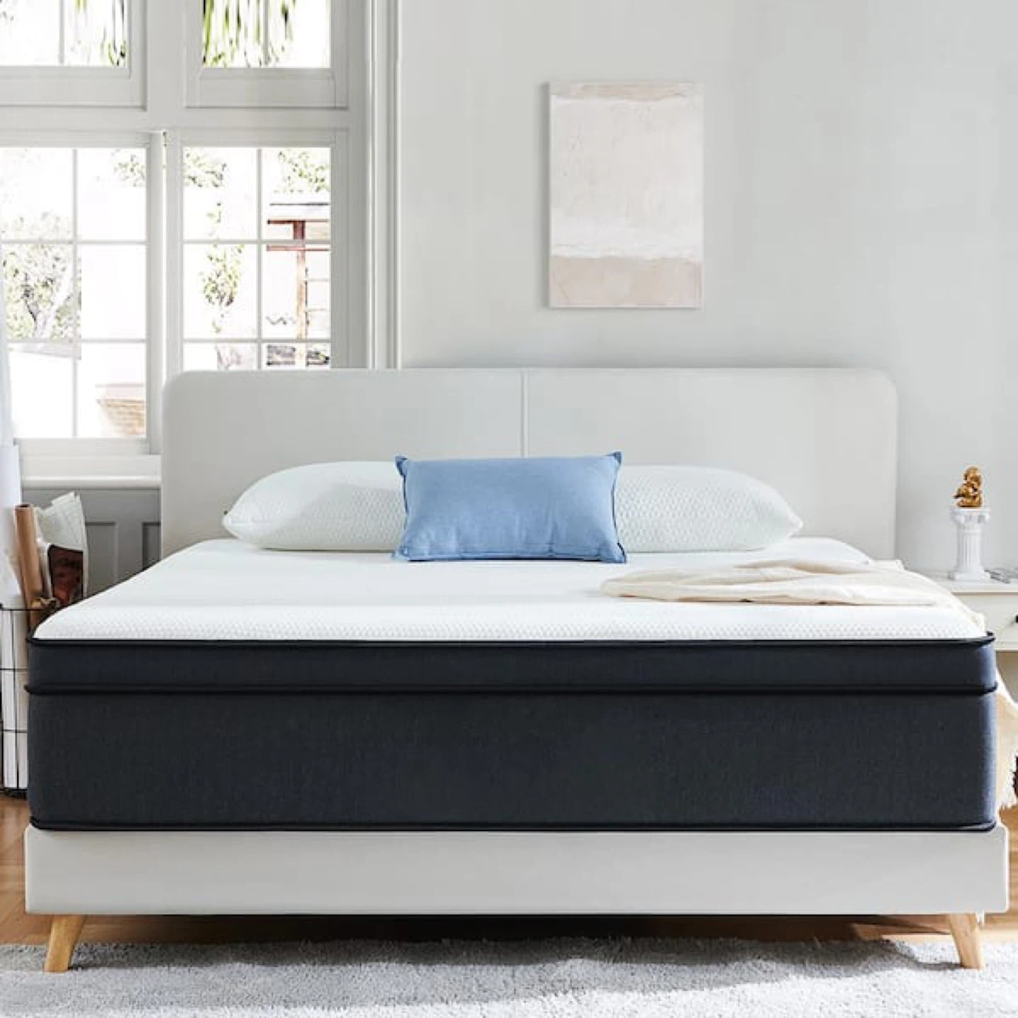 Queen Short Medium Hybrid 12 in. Bed-in-a-Box Mattress