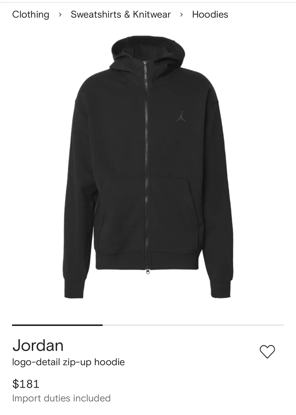 Jordan Logo-Detail Zip-Up Hoodie