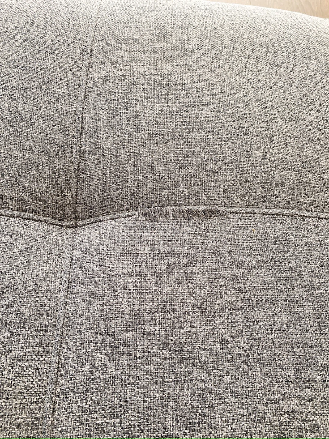 Grey upholstered daybed/sofa with two movable back cushions - photo 4