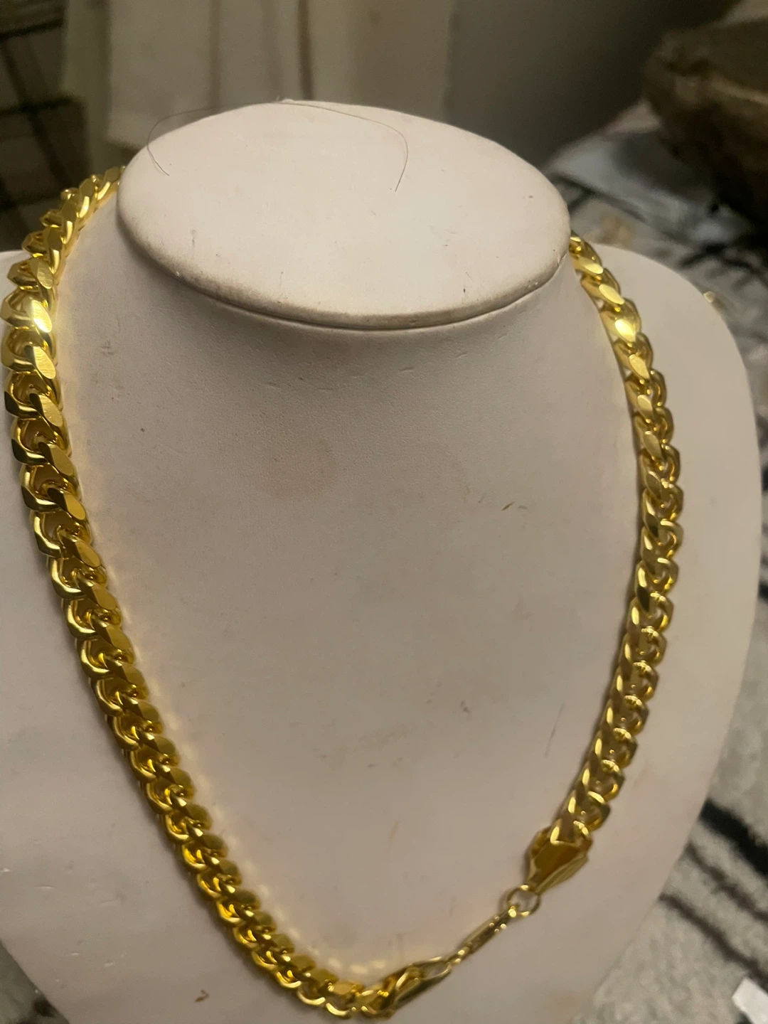 Gold Cuban Link Chain Necklace - photo 2