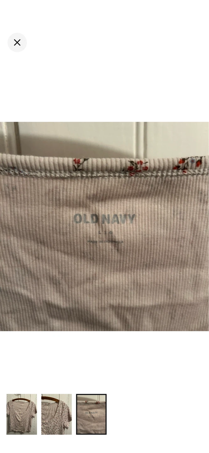 Old Navy Floral Henley Top - photo 3