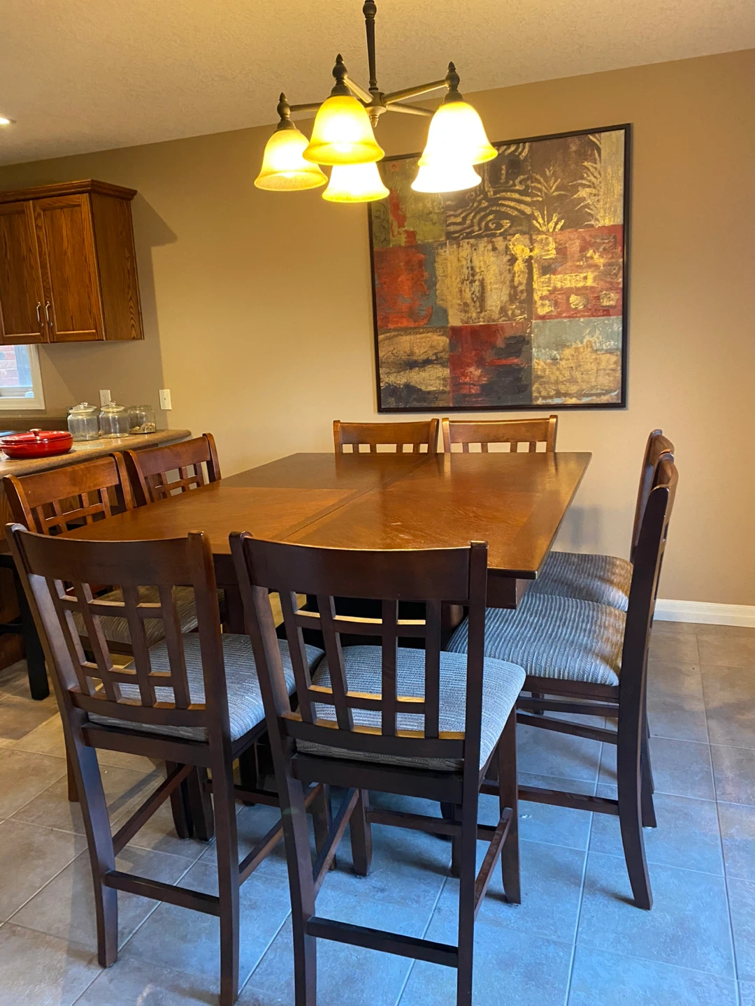 Dining Table Set with 8 Chairs - photo 3