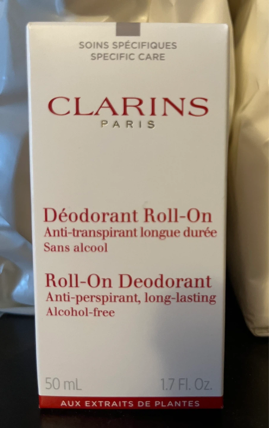 Clarins Paris Roll-On Deodorant - Alcohol-Free