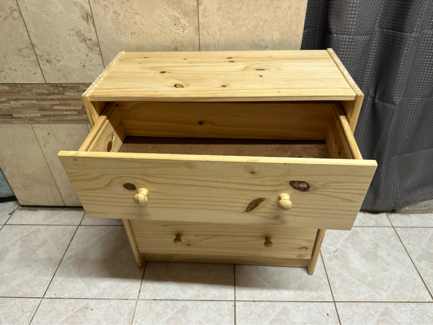 🪵 IKEA’s Natural Wood 3‑Drawer Dresser / Nightstand - photo 5