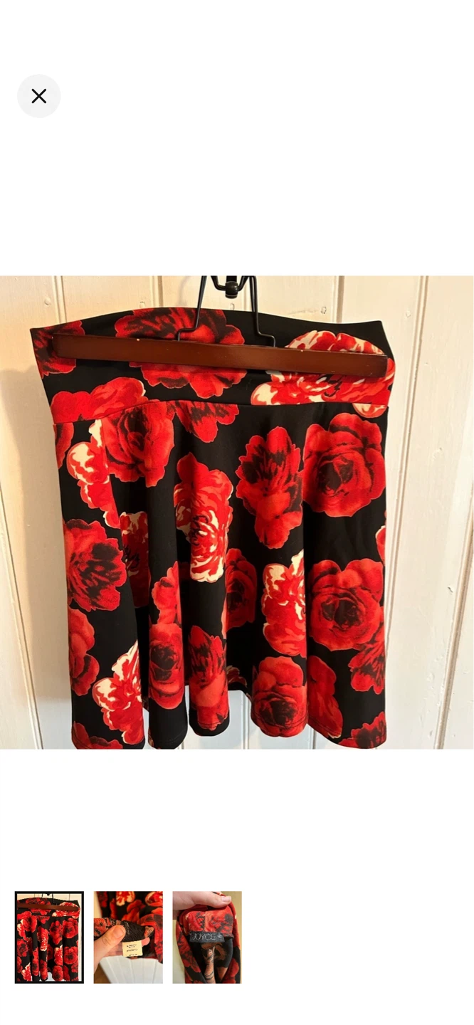 Joyce Floral Print Skirt Size M