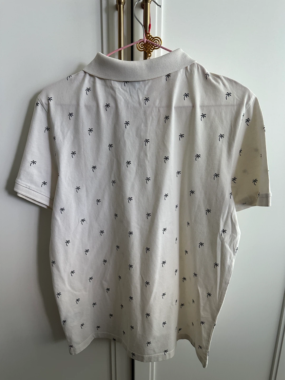 H&M Slim Fit Palm Tree Polo Shirt - photo 3
