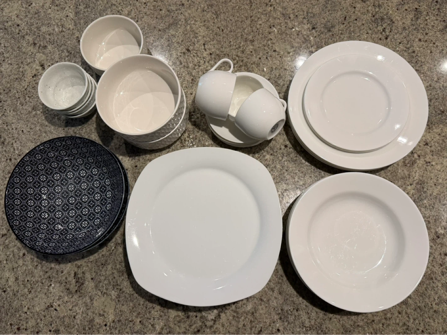 White Porcelain Dinnerware - Plates, Bowls, Cups - photo 2