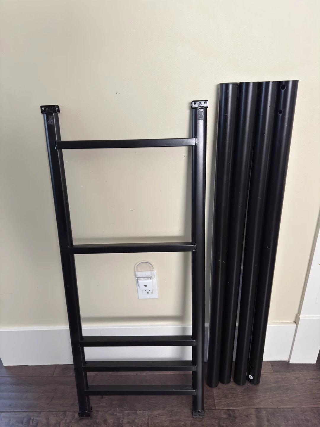 Mainstays Metal Frame Bunk Bed - Twin-over-Twin, Black - photo 5