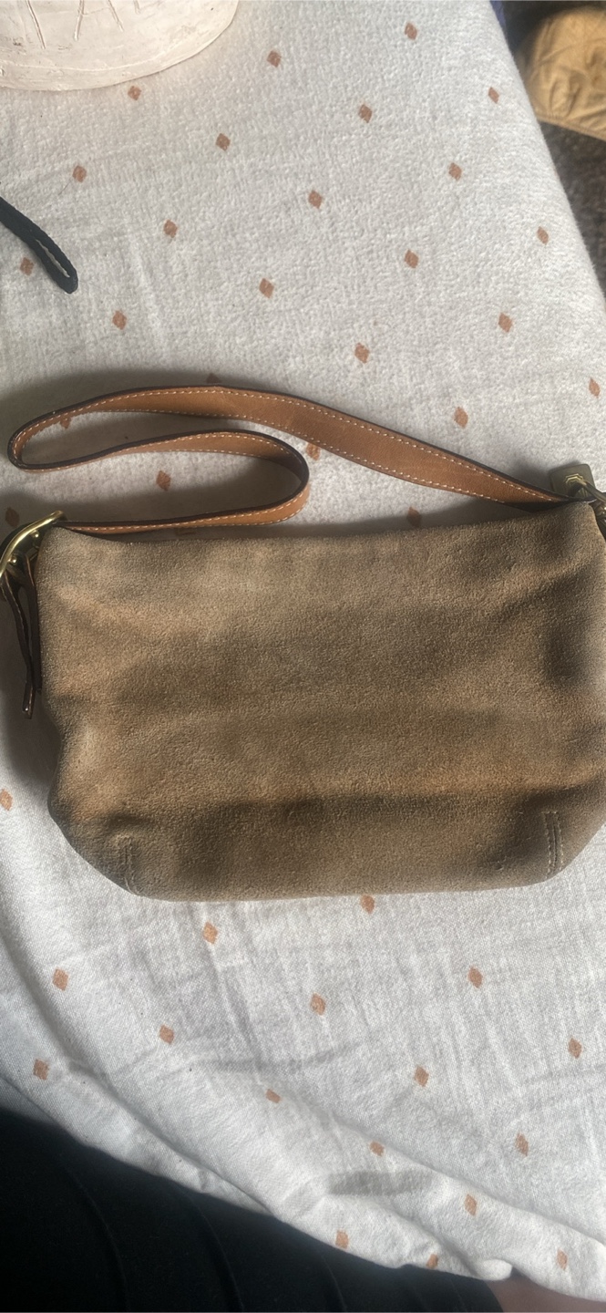 Vintage Suede Coach Purse