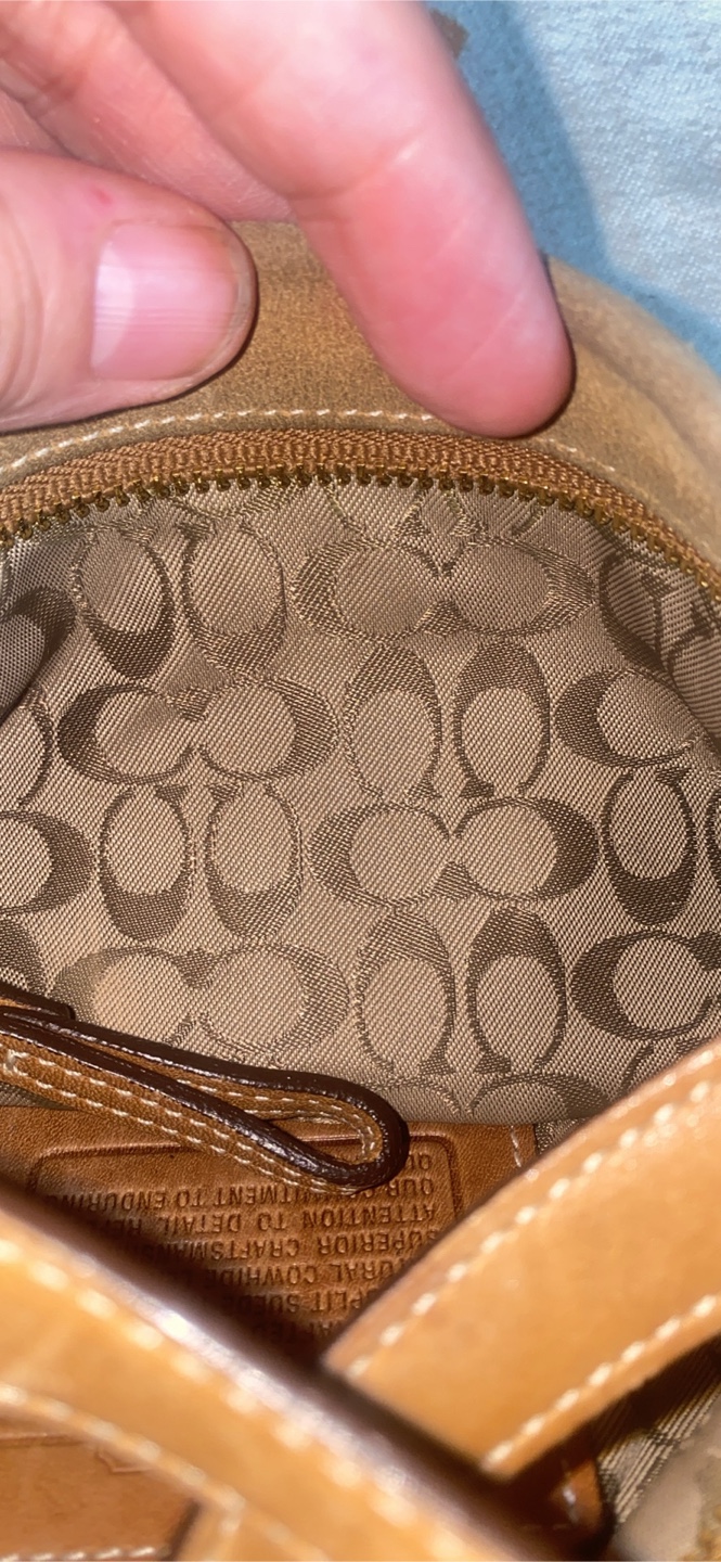 Vintage Suede Coach Purse - photo 4