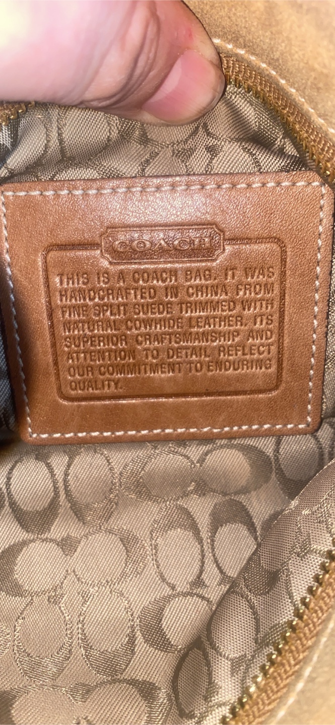 Vintage Suede Coach Purse - photo 3