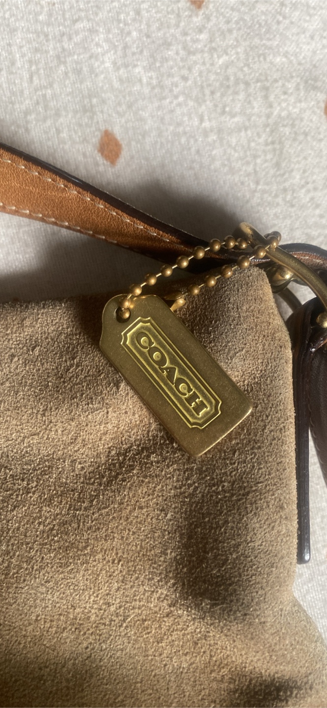 Vintage Suede Coach Purse - photo 2