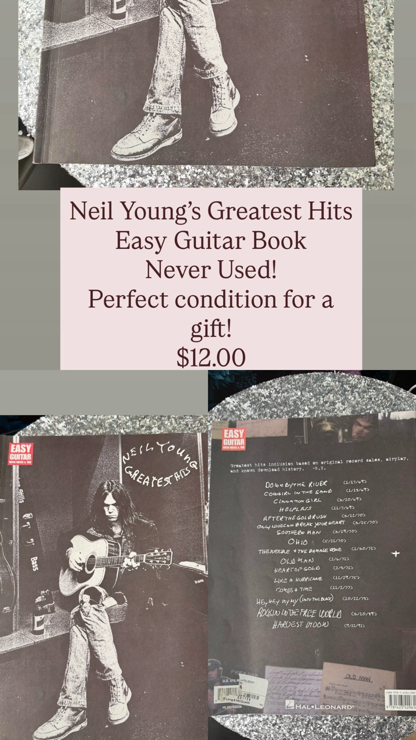 Neil Young's Greatest Hits Easy Guitar Book