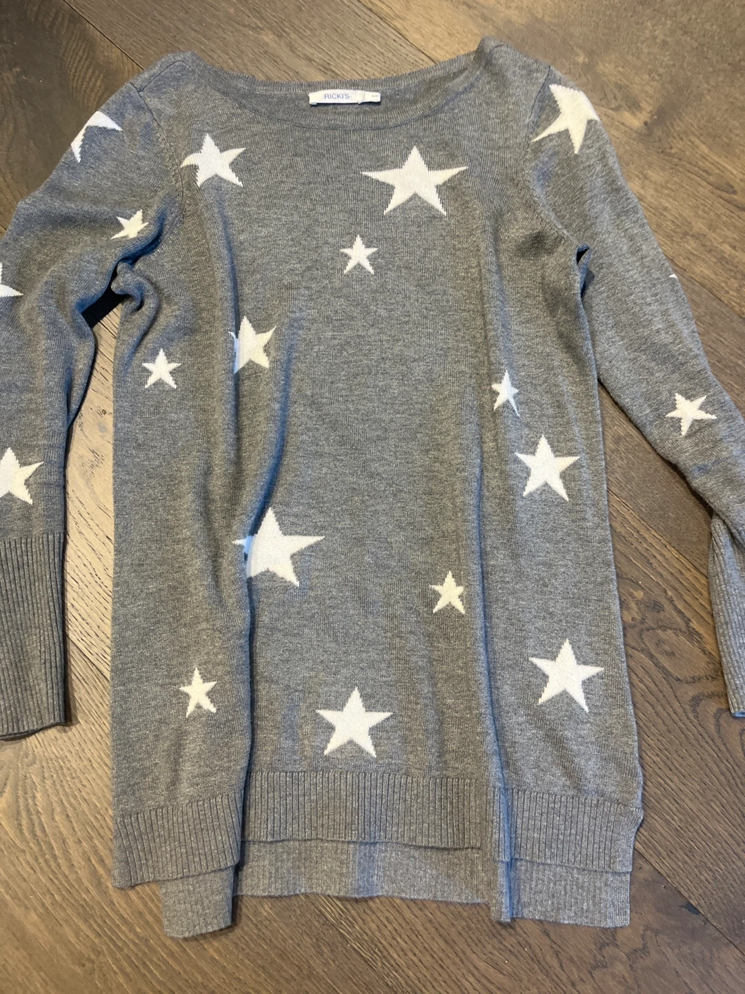 Ricki's Grey Star Knit Sweater