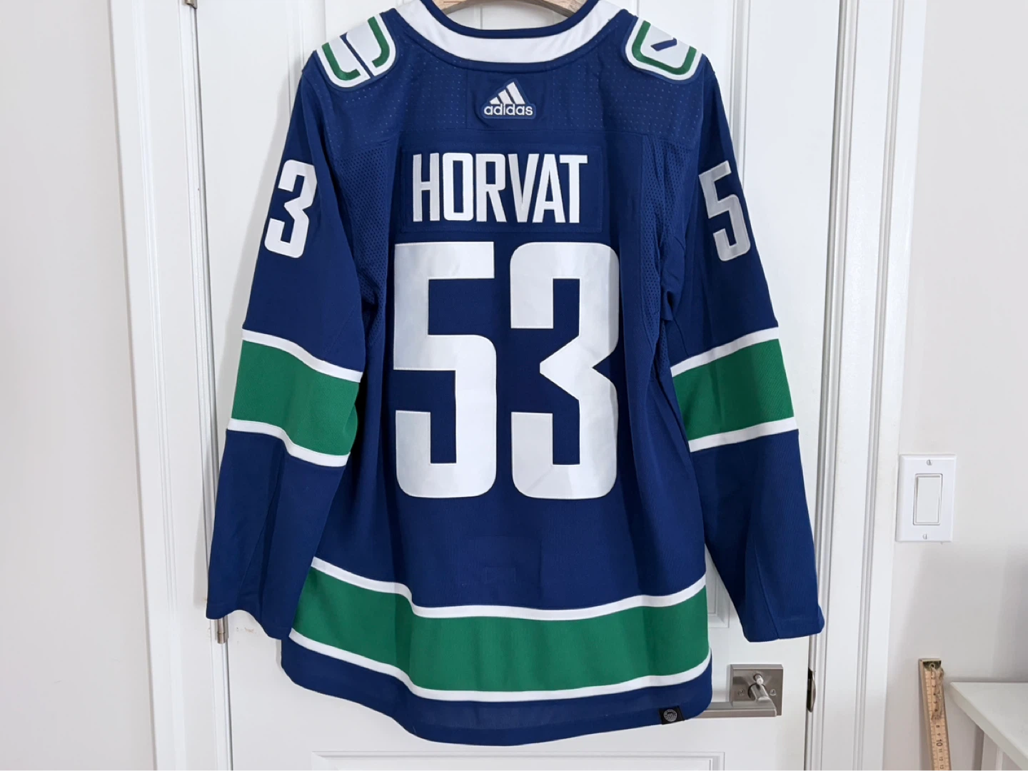 Authentic Adidas Vancouver Canucks Bo Horvat Jersey 52