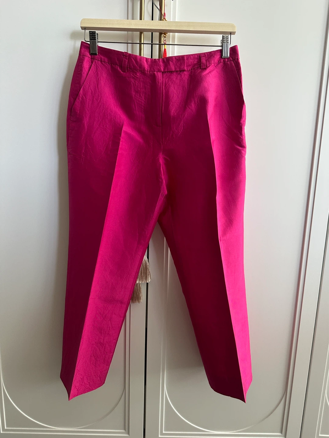 Vintage Ann Taylor Petite Silk Pants - Hot Pink