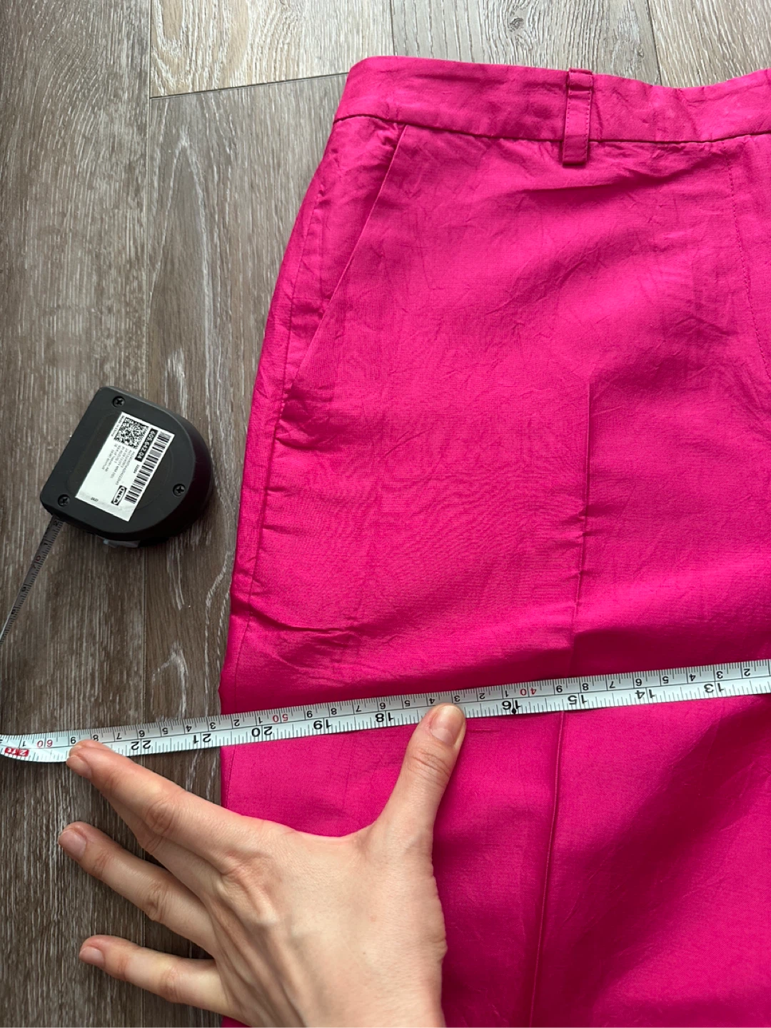 Vintage Ann Taylor Petite Silk Pants - Hot Pink - photo 5