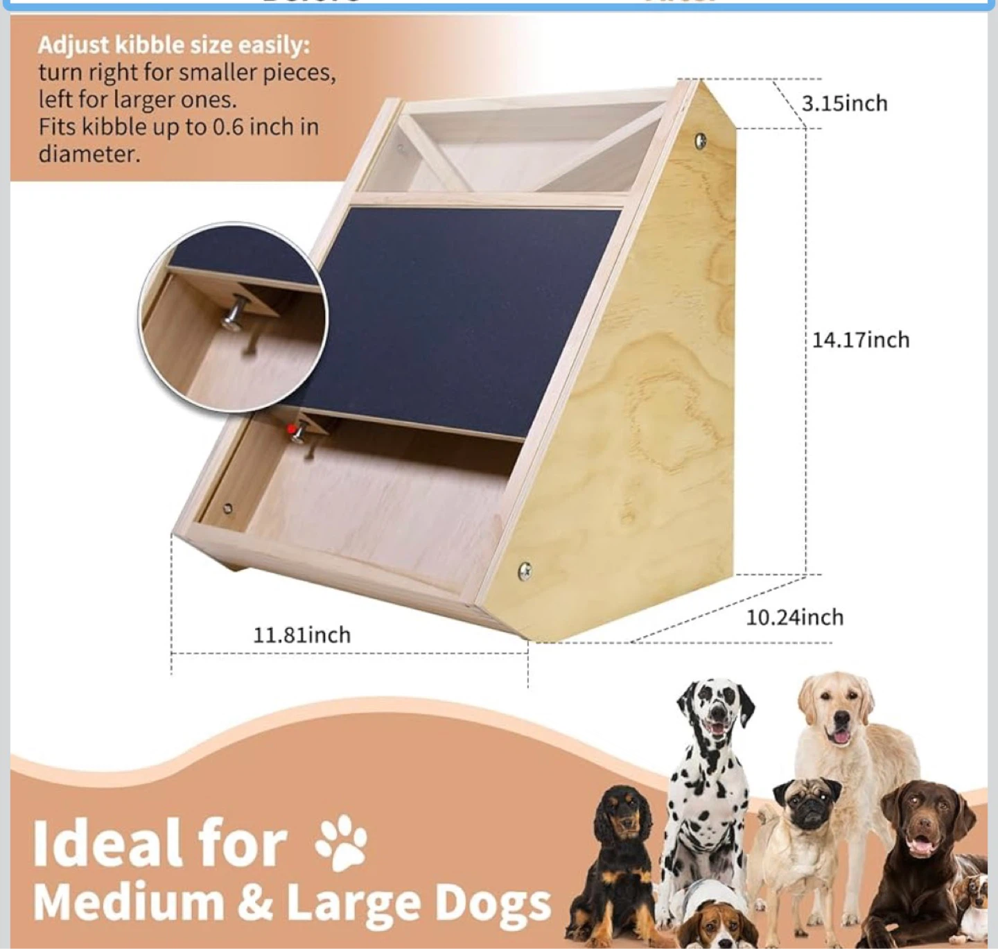Dog scratch board and Treat Dispenser