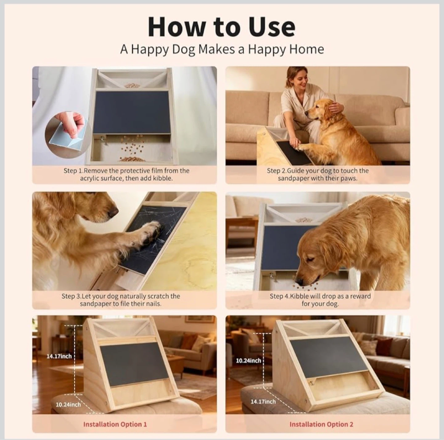 Dog scratch board and Treat Dispenser - photo 3