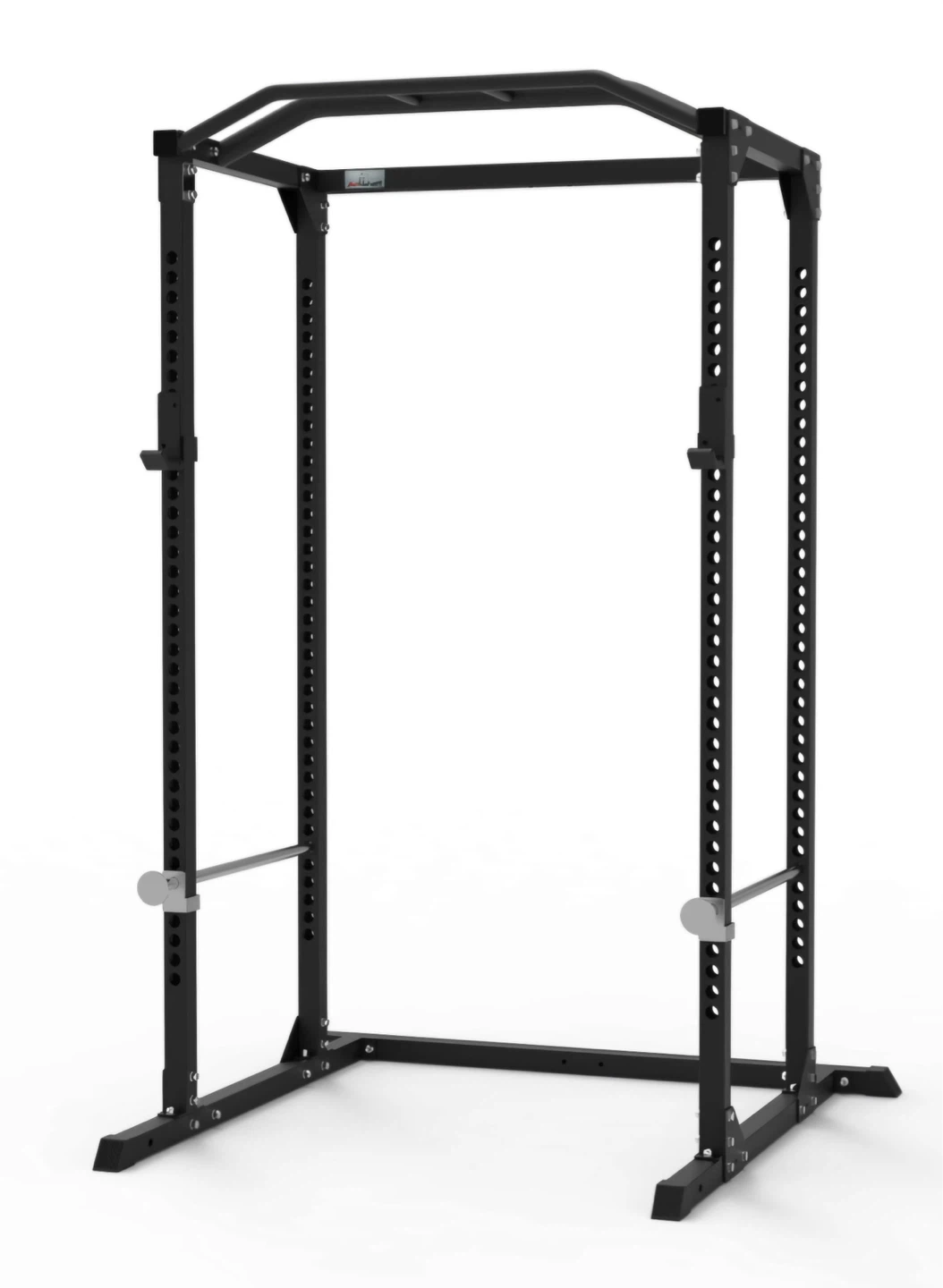 Black Power Rack with Pull-up Bar