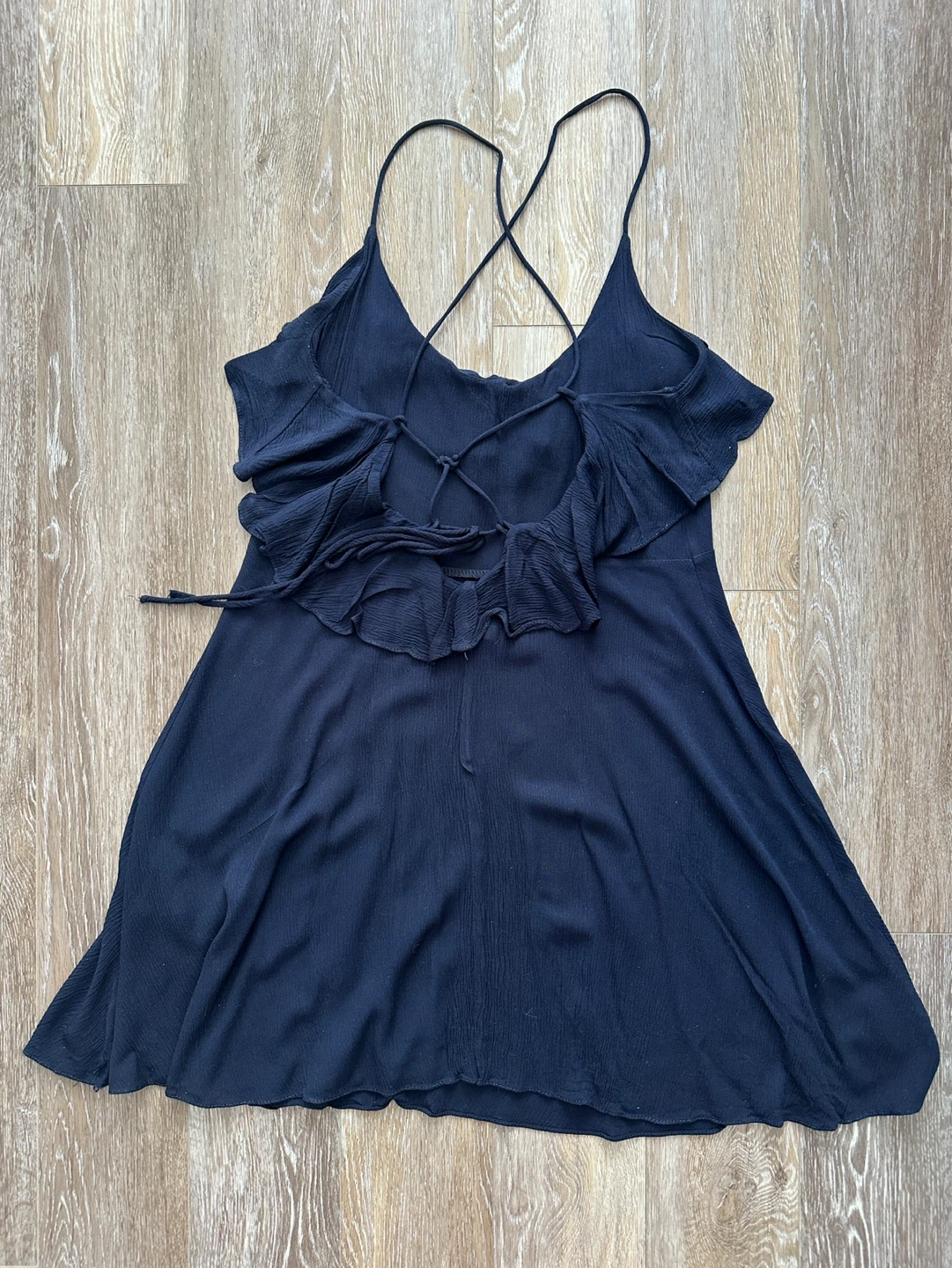 Trendyol Navy Blue Ruffle Detail Mini Dress - photo 2