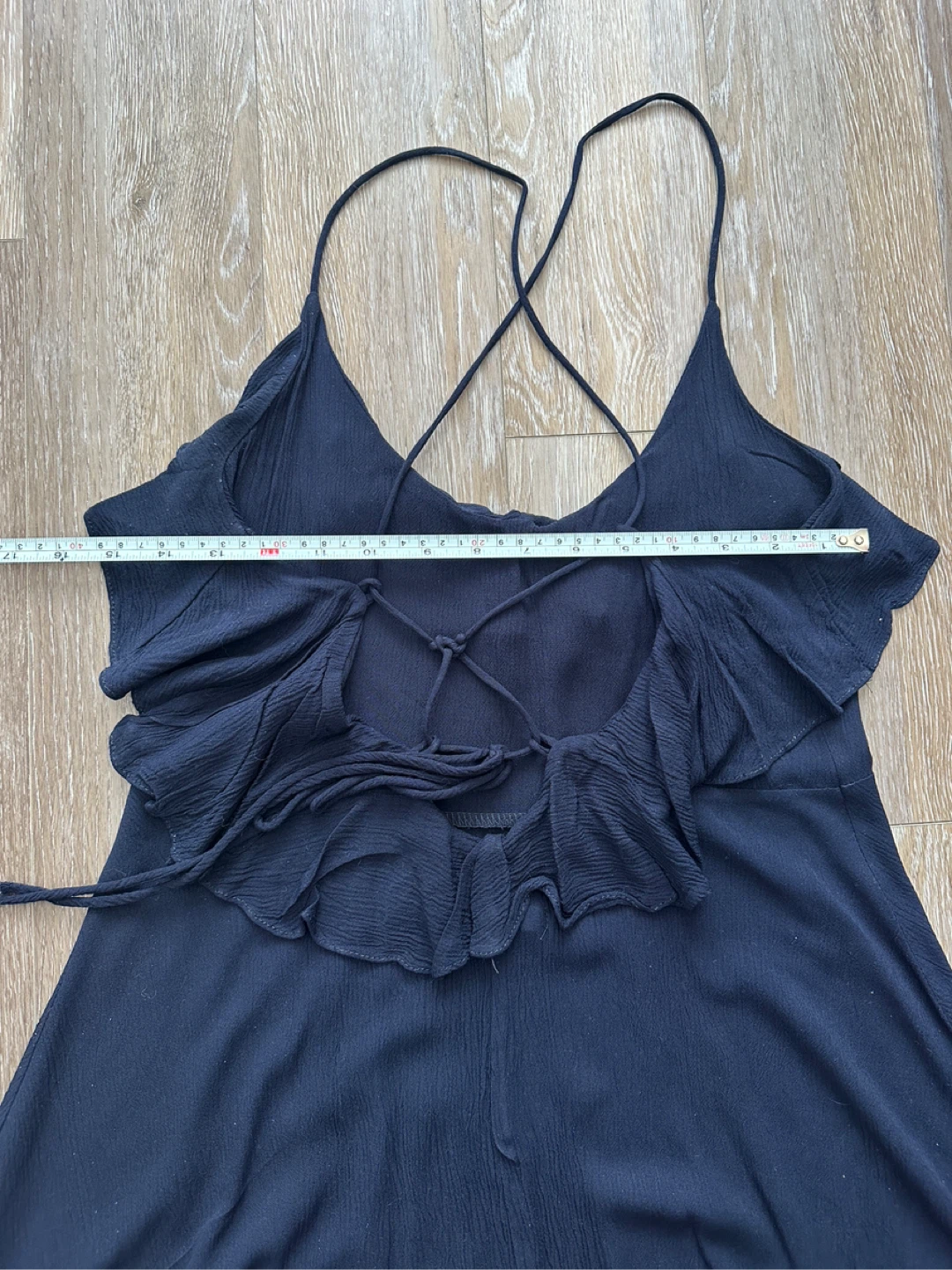 Trendyol Navy Blue Ruffle Detail Mini Dress - photo 4