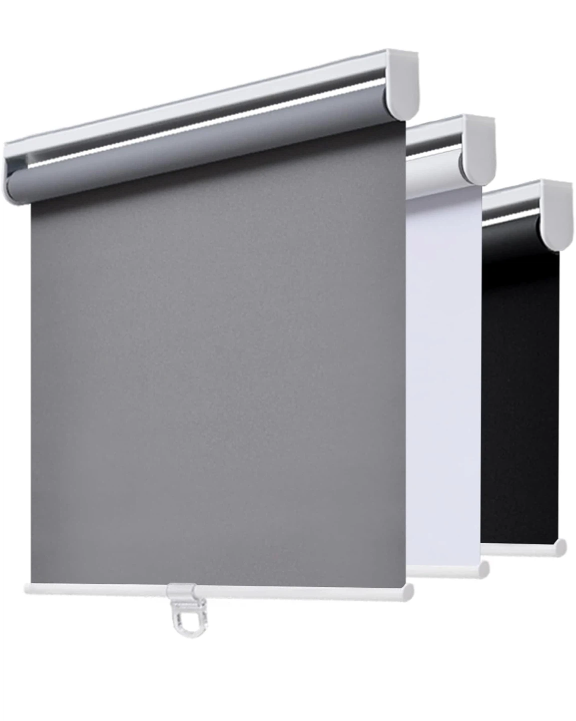 Grey 100% Blackout Roller Shade
