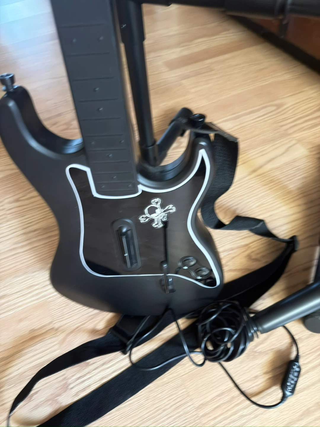Rock Band Drum Set, Guitar, and Microphone Bundle - photo 2