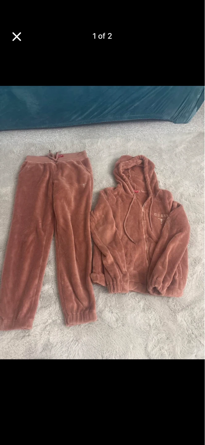 Guess Velour Tracksuit Set size small