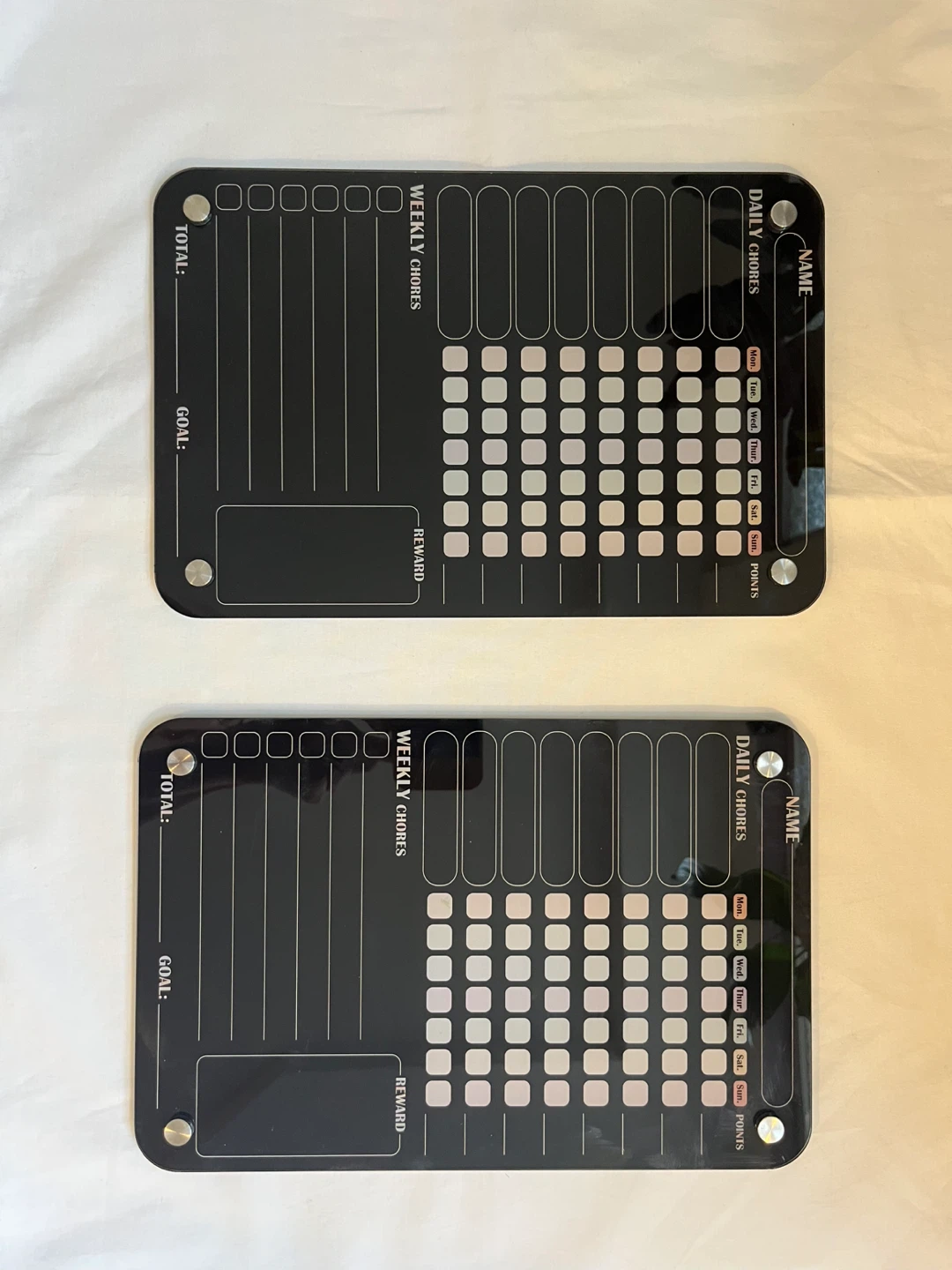 Magnetic Chore Chart Board