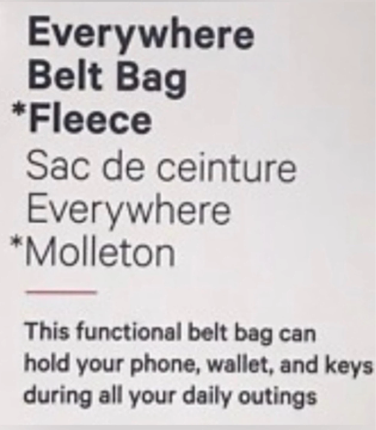✨Lululemon Everywhere Belt Bag *Fleece - photo 5