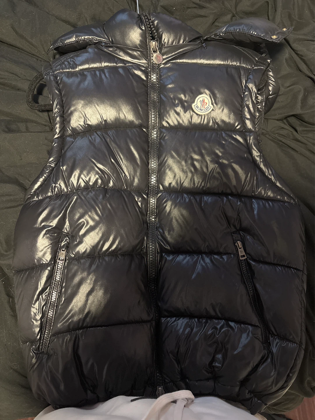 Moncler Black Puffer Vest