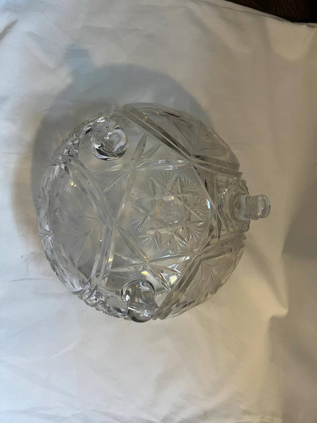 Crystal Glass Footed Bowl - photo 2