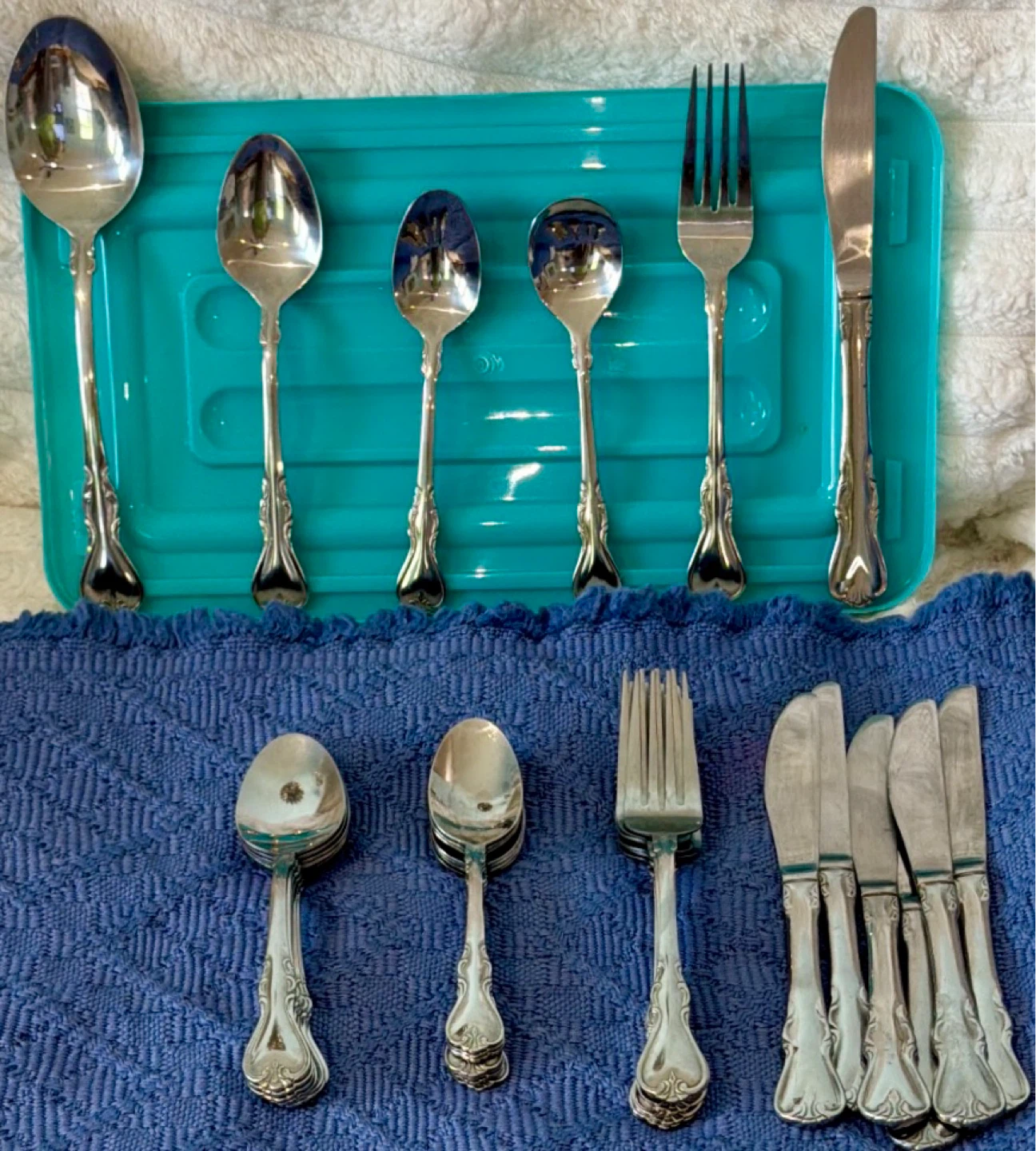 Cambridge “Jessica” Flatware-Stainless Steel-32 Piece Set. - photo 2